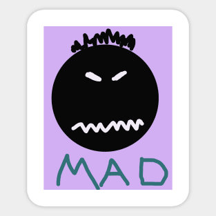 Mad Baby Face Sticker